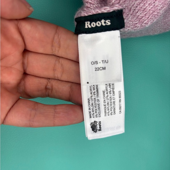 Roots Cozy Knit Toque Pastel Pink Mix‎ Bennie O/S - Picture 5 of 7